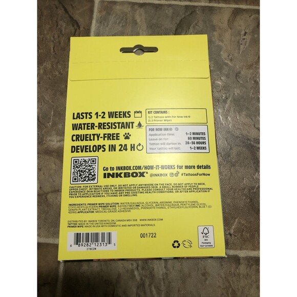 NEW Inkbox Tattoos For Now Temporary Tattoos Blessed Cross Resistant Religious - Picture 2 of 2